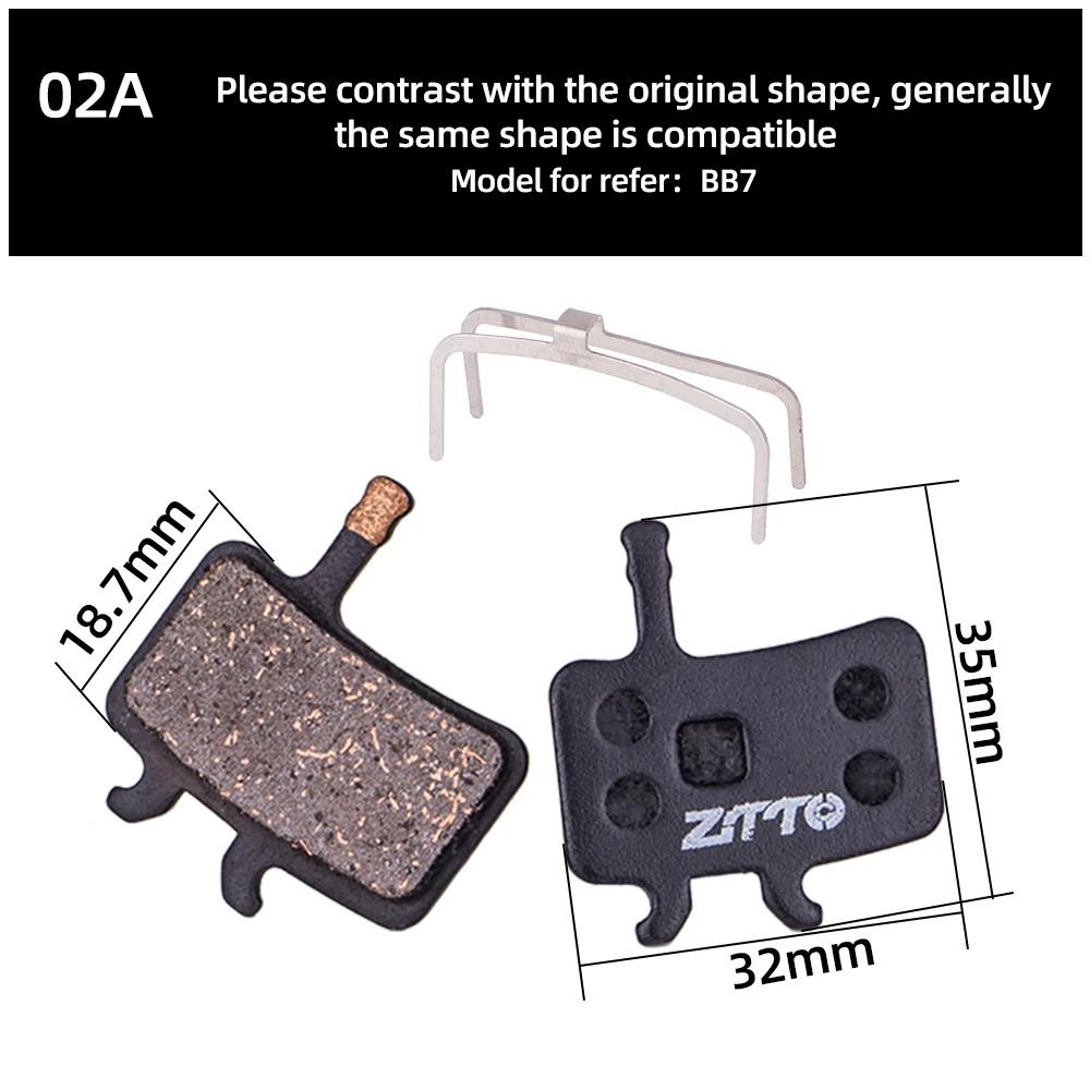 ZTTO 4Pairs MTB Semi Metal BIke Brake Pads Quiet Ceramic For Bicycle Disc Brake M8020 M6100 mt200 Guide Code E9 DB ER MT6 MT4