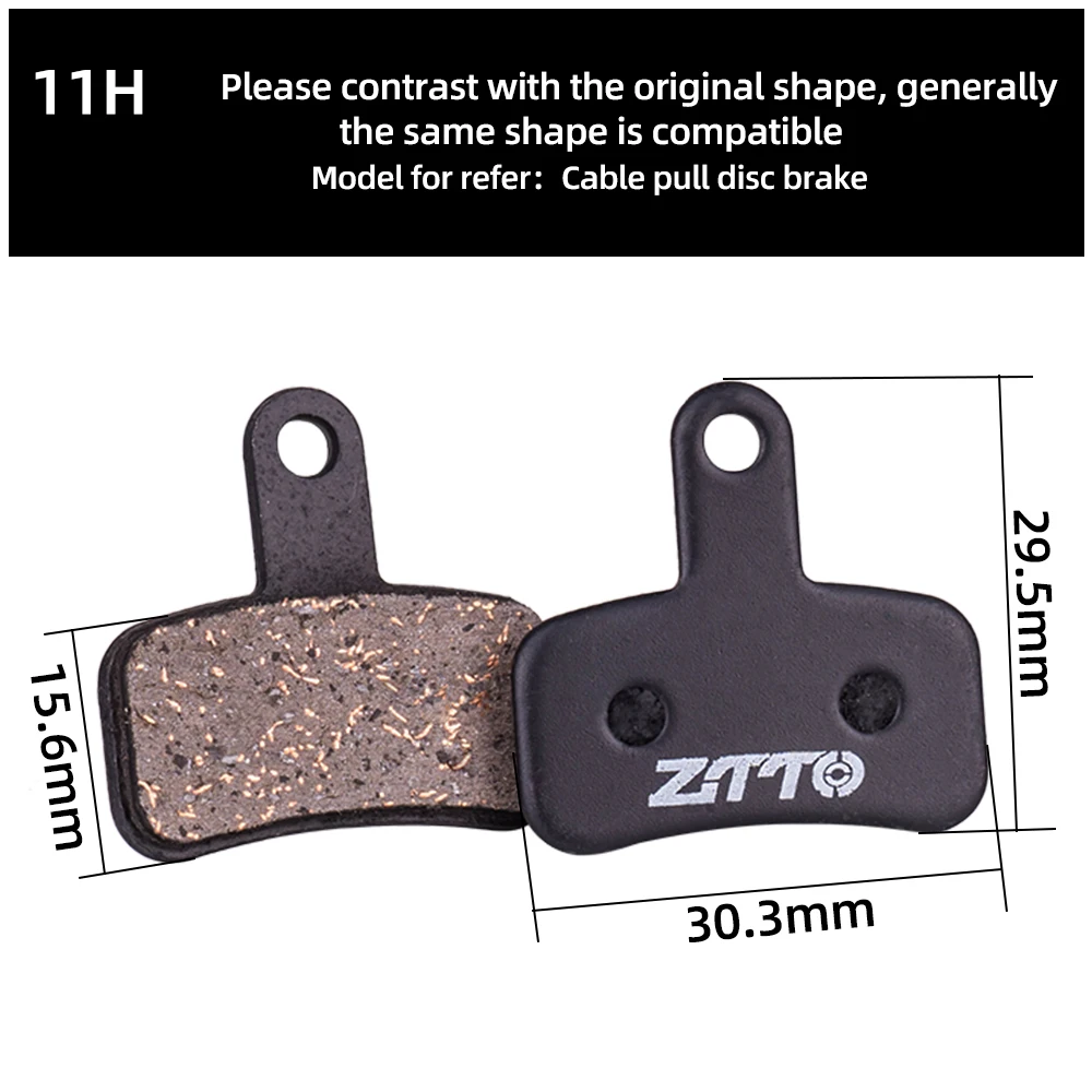 ZTTO 4Pairs MTB Semi Metal BIke Brake Pads Quiet Ceramic For Bicycle Disc Brake M8020 M6100 mt200 Guide Code E9 DB ER MT6 MT4