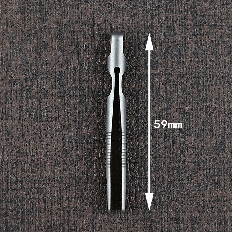 Outdoor Mini Titanium Alloy Professional Tweezers TC4 Clamp Portable Tweezers Clamp Wilderness Survival Small Tool Keychain