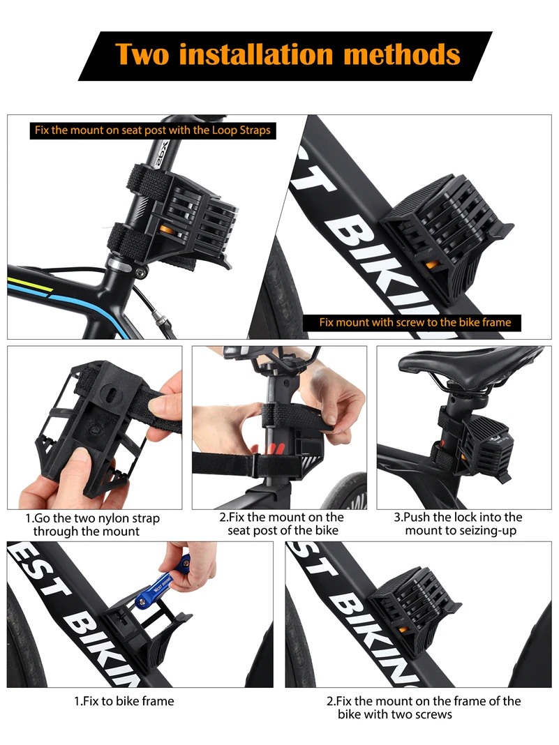 WEST BIKING Bike Folding Lock Portable Alloy Steel Anti-theft Safety Lock Motorcycle E-bike Lock MTB Road Bike Accessories