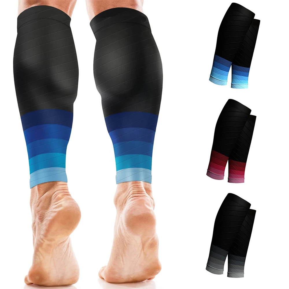 1Pair Sports Calf Compression Sleeves Calf Cramp Shin Splint Support Leg Compression Socks for Pain Relief,Running,Work,Travel