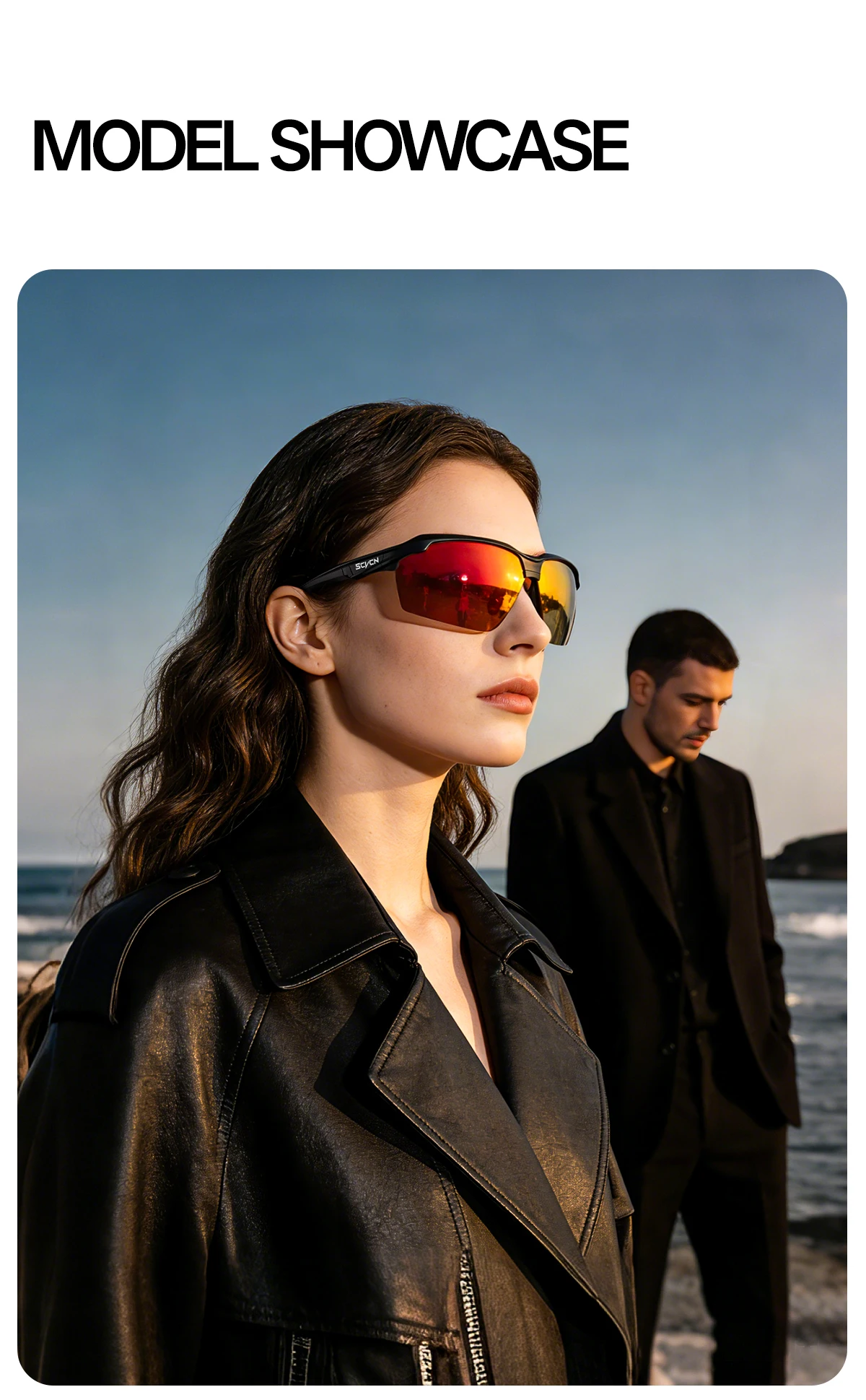SCVCN Cycling Glasses Polarised Sunglasses Sports Glasses MTB Glasses Cycling Glasses Men Road Bike for Women Cycle Goggles