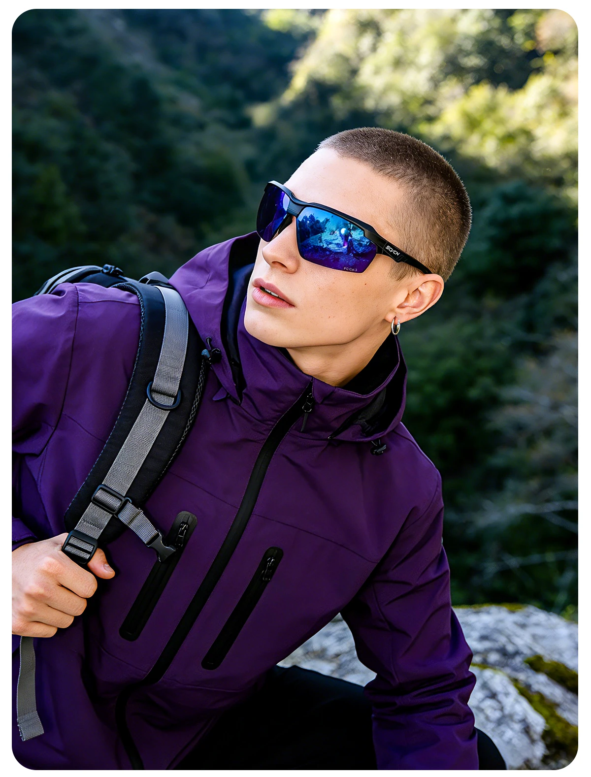 SCVCN Cycling Glasses Polarised Sunglasses Sports Glasses MTB Glasses Cycling Glasses Men Road Bike for Women Cycle Goggles