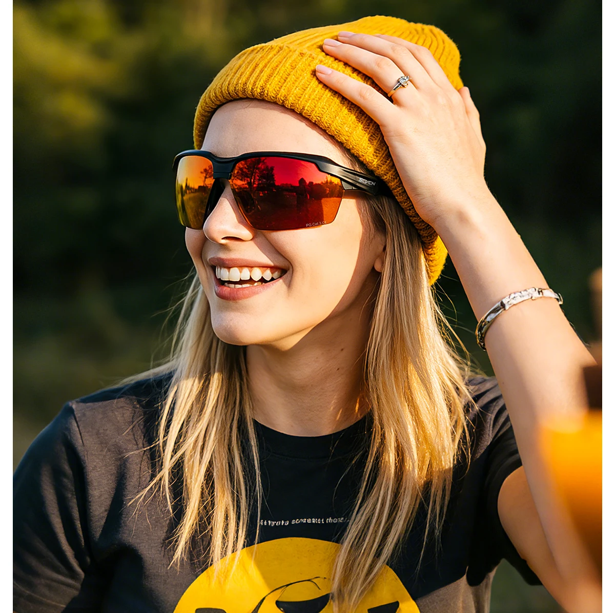 SCVCN Cycling Glasses Polarised Sunglasses Sports Glasses MTB Glasses Cycling Glasses Men Road Bike for Women Cycle Goggles