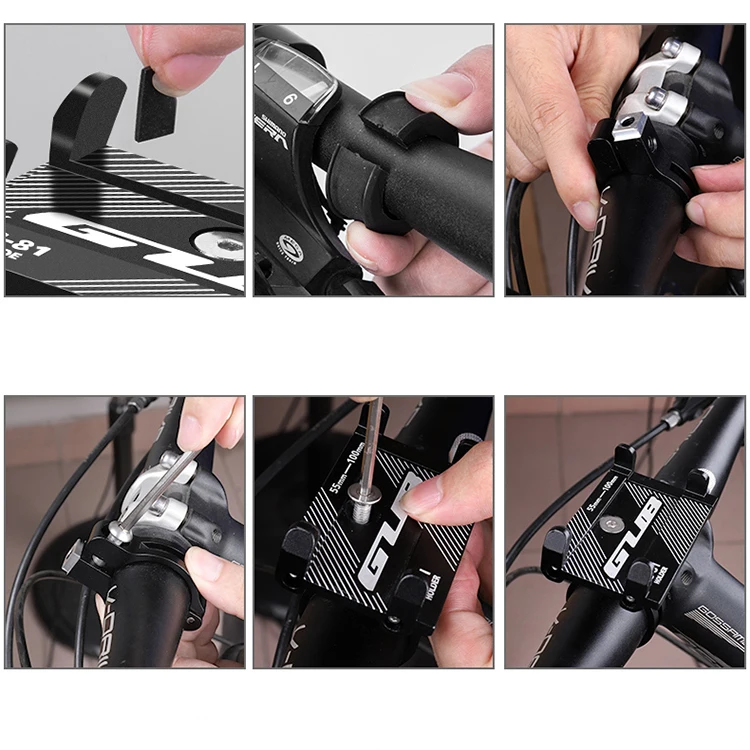 GUB G81 Aluminum Bicycle Phone Holder For 3.5-6.2 inch Smartphone Adjustable Support GPS Bike Phone Stand Mount Bracket