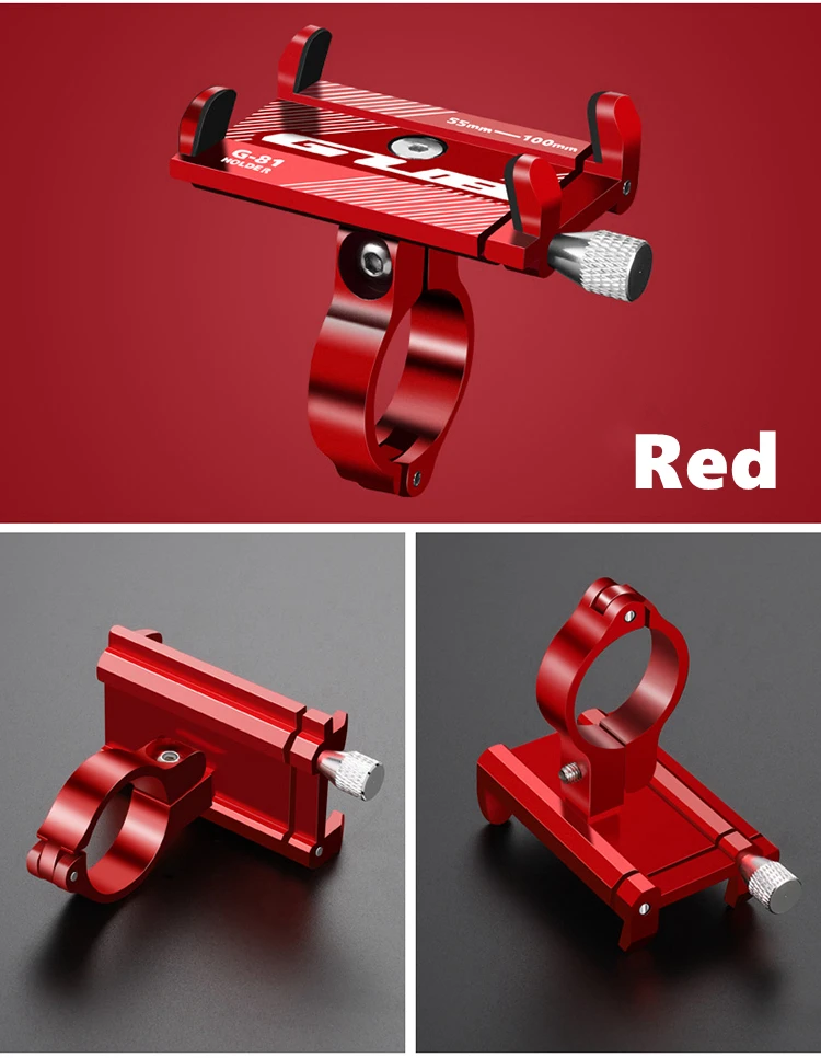 GUB G81 Aluminum Bicycle Phone Holder For 3.5-6.2 inch Smartphone Adjustable Support GPS Bike Phone Stand Mount Bracket