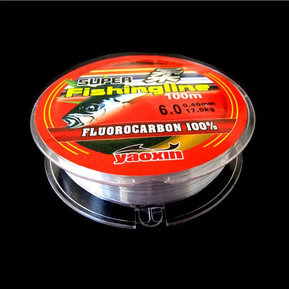 100M Super Strong 100% Fluorocarbon Monofilament Nylon PA Fishing Line 0.8-6LB Fishing Tackle High Quality