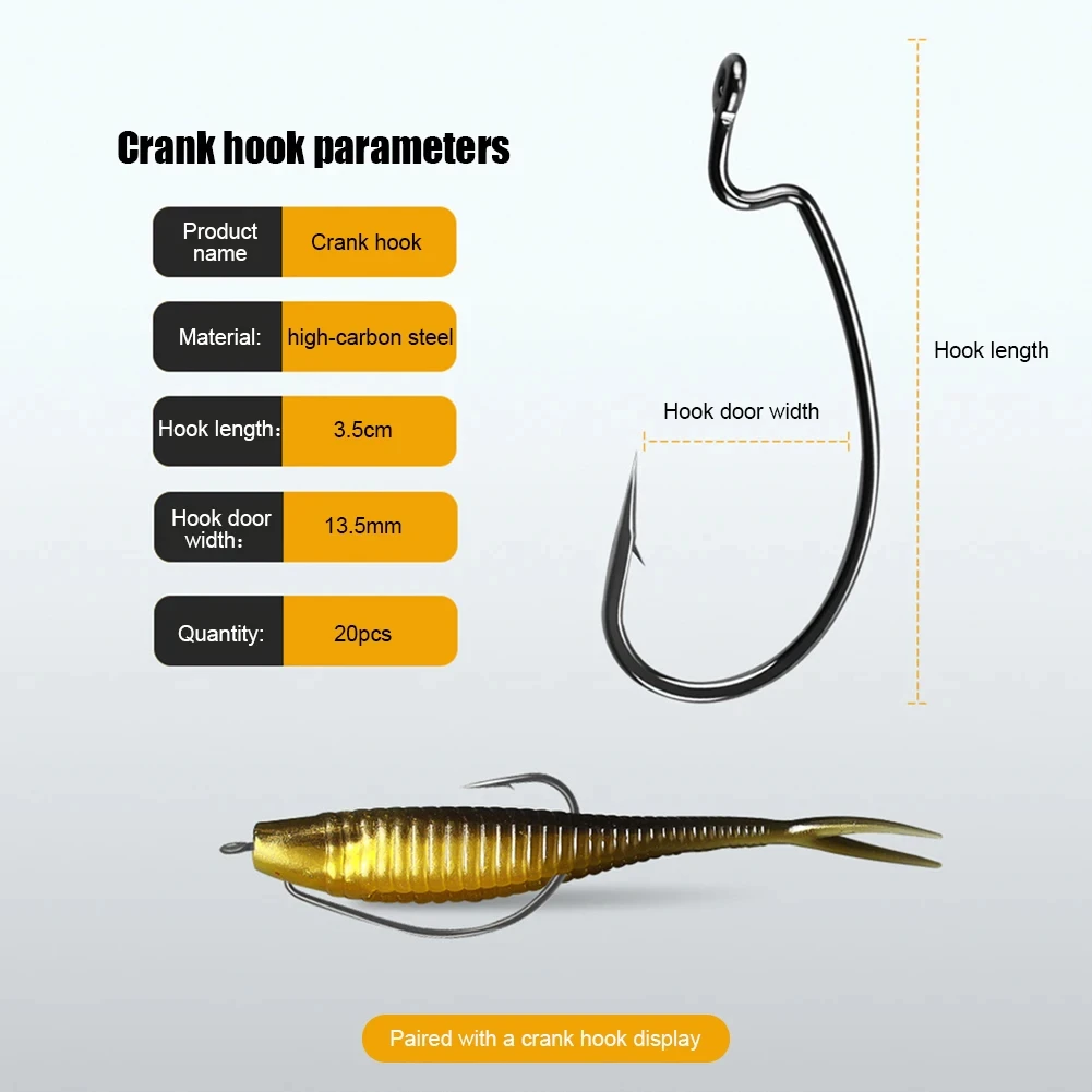 61 Pieces/Set of Bionic Fish Soft Bait Fishing Gear with Hook Storage Box, Soft and Portable Outdoor Fishing Gear