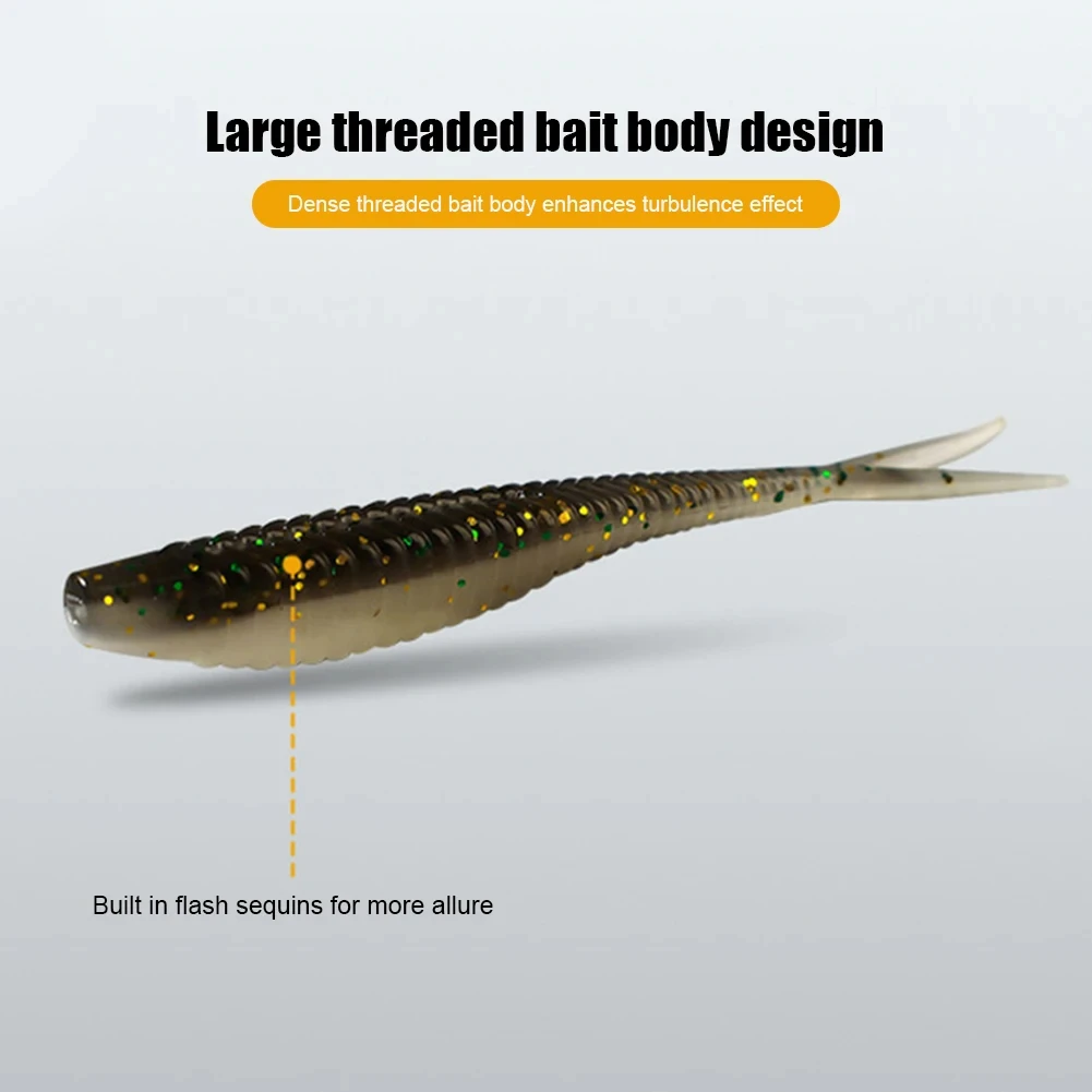 61 Pieces/Set of Bionic Fish Soft Bait Fishing Gear with Hook Storage Box, Soft and Portable Outdoor Fishing Gear