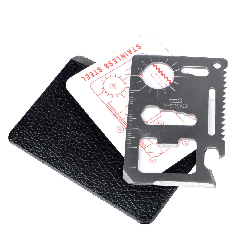 Pocket Tool Credit Card 11 In 1 Portable Outdoor Camping Survival Multi-Tool Tourism Equipment All In One hunting tool