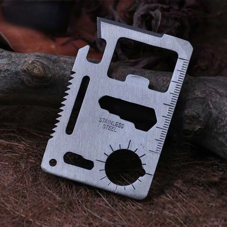 Pocket Tool Credit Card 11 In 1 Portable Outdoor Camping Survival Multi-Tool Tourism Equipment All In One hunting tool