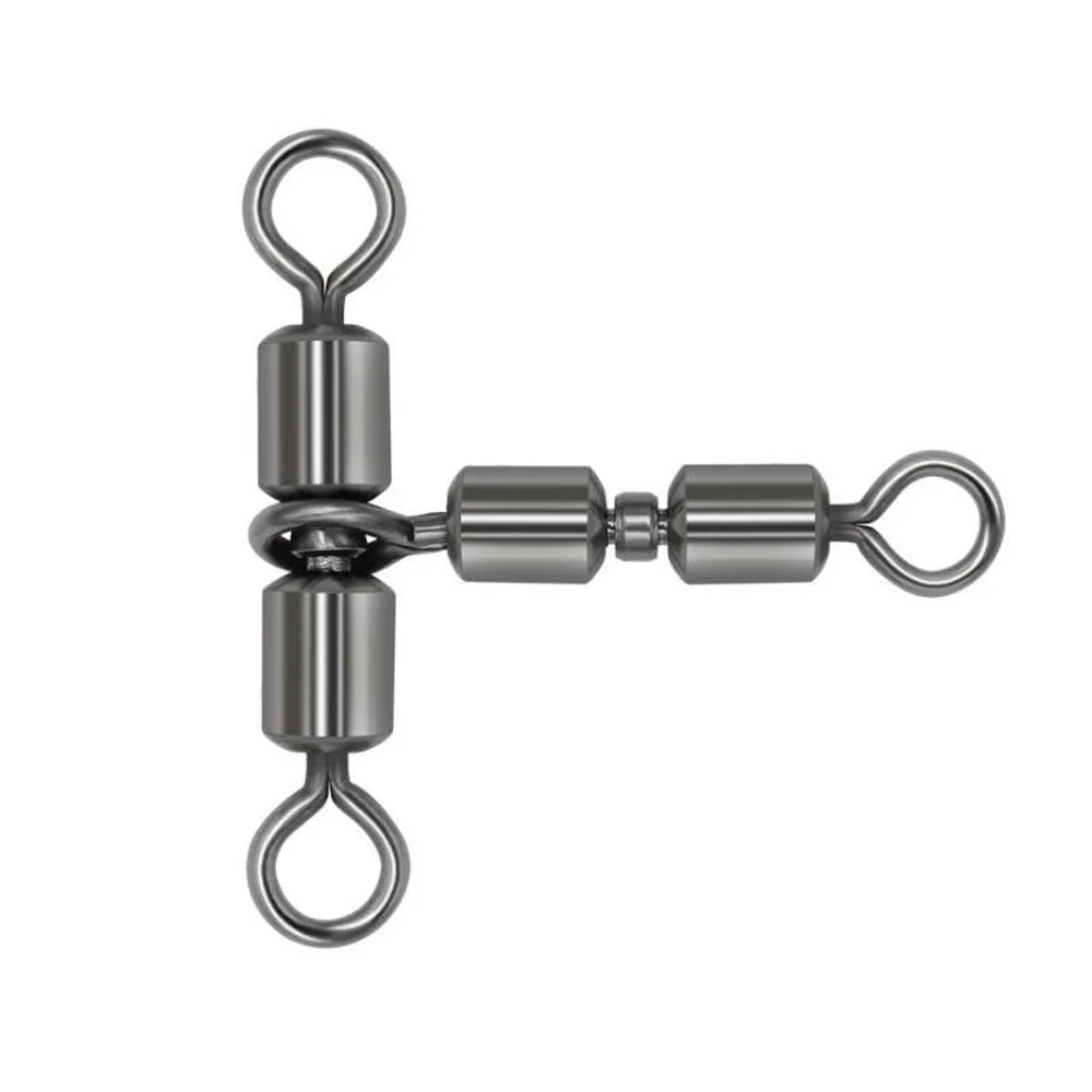 DNDYUJU 10pcs Fishing Swivels Solid Connector High Speed Double Rolling Triangle Joint Fishing Accessories For Fishing Hook