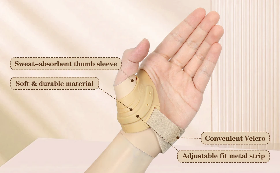 CMC Thumb Brace for CMC Joint Pain,Osteoarthritis,Tendonitis,Arthritis,Thumb Stabilizing Orthosis with Thumb Sleeve for WomenMen