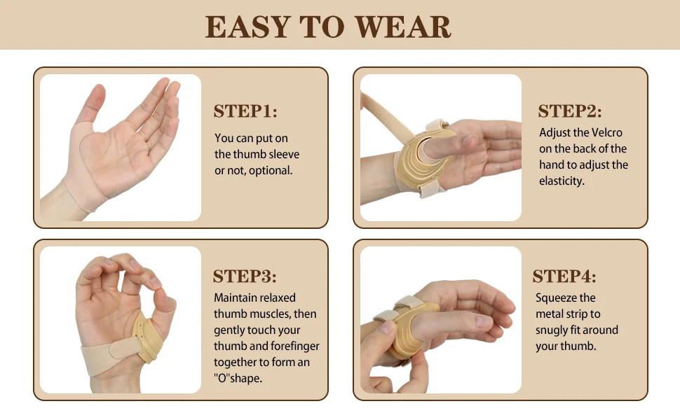 CMC Thumb Brace for CMC Joint Pain,Osteoarthritis,Tendonitis,Arthritis,Thumb Stabilizing Orthosis with Thumb Sleeve for WomenMen