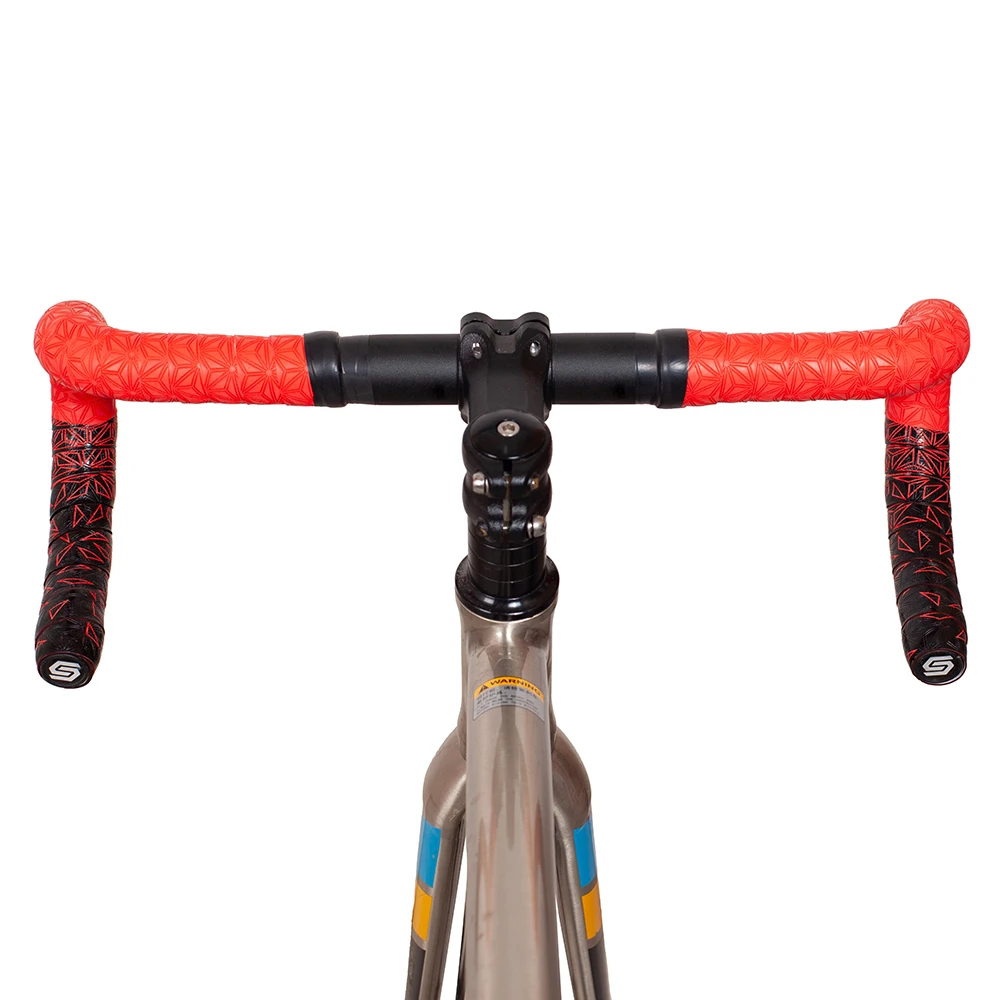 1pair New Bike Tape Double-Color Road Bicycle Chrysanthemum Pattern Bar Tape EVA+PU Oft Anti-Vibration Wrap Tape Durable Bartape