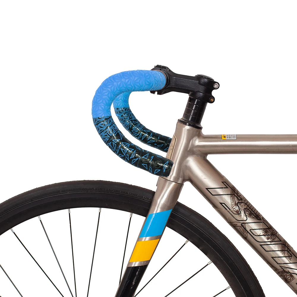 1pair New Bike Tape Double-Color Road Bicycle Chrysanthemum Pattern Bar Tape EVA+PU Oft Anti-Vibration Wrap Tape Durable Bartape