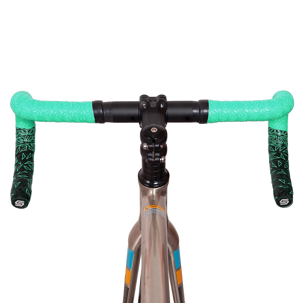 1pair New Bike Tape Double-Color Road Bicycle Chrysanthemum Pattern Bar Tape EVA+PU Oft Anti-Vibration Wrap Tape Durable Bartape