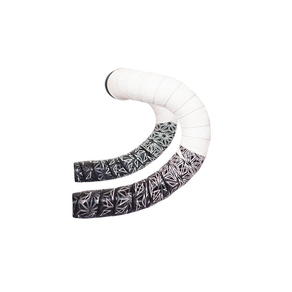 1pair New Bike Tape Double-Color Road Bicycle Chrysanthemum Pattern Bar Tape EVA+PU Oft Anti-Vibration Wrap Tape Durable Bartape