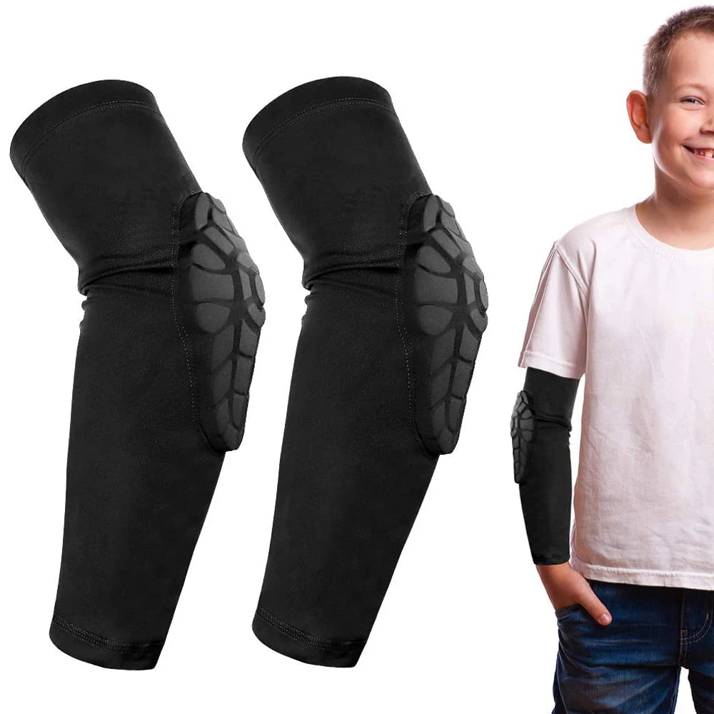 1Pc Kids/Youth 5-15 Year Sports Honeycomb Compression Knee Pad/Elbow Pad Guards Protective Gear for Basketball Baseball,Football