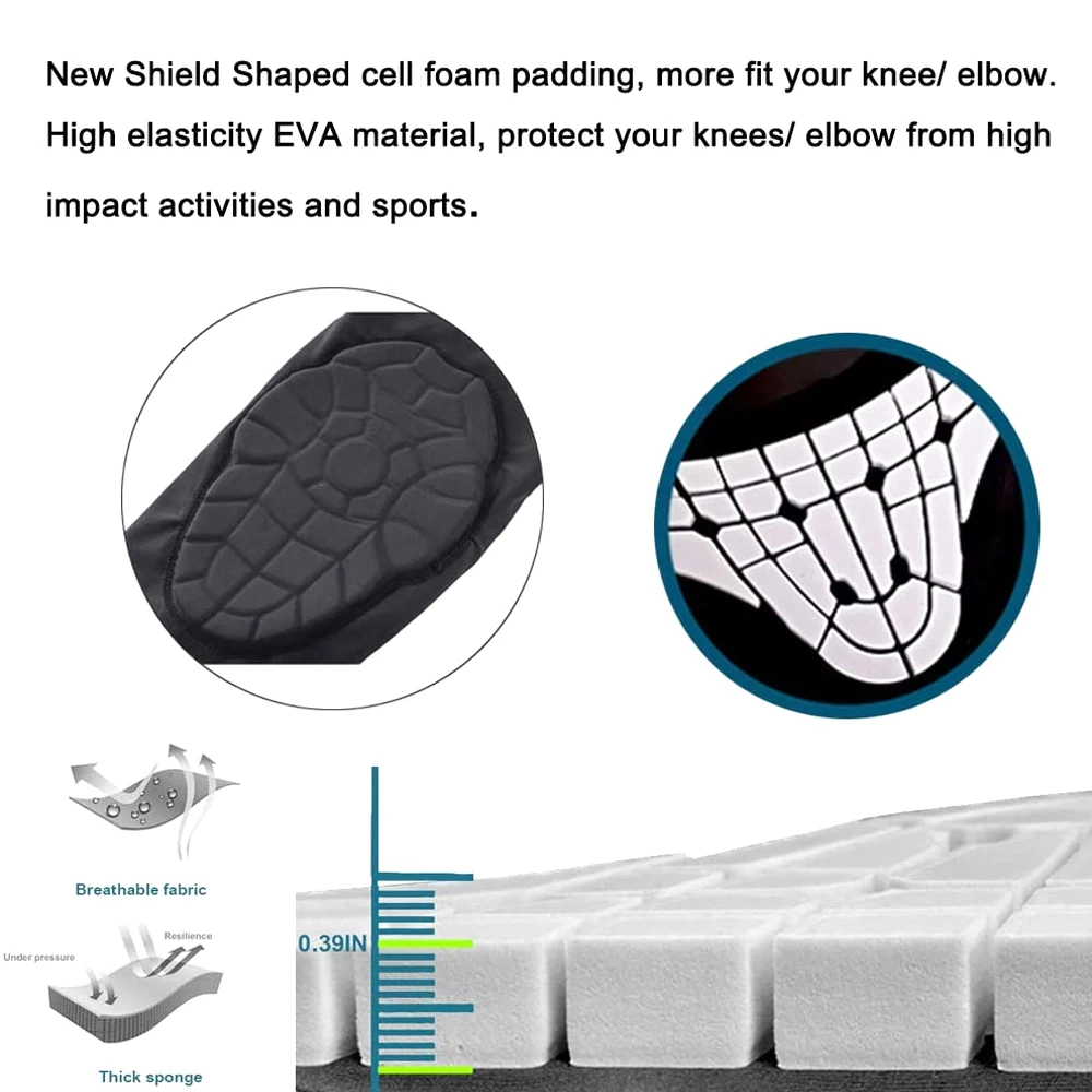 1Pc Kids/Youth 5-15 Year Sports Honeycomb Compression Knee Pad/Elbow Pad Guards Protective Gear for Basketball Baseball,Football