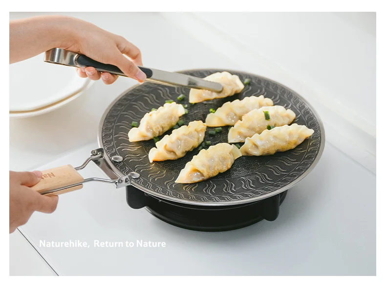 Naturehike Medical Stainless Steel Baking Pan BottomHoneycomb CoalNon-Stick DesignOutdoor FurnitureUniversal Baking Pan