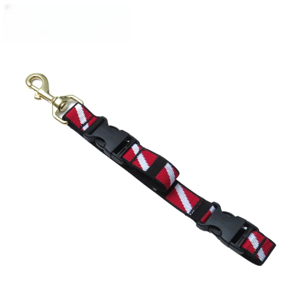 Scuba Diving Lanyard Clip 255x25mm Webbings Strap Buckles Fin Frog Shoe Lifting Rope Clasp For BCD Side Mount For Diving