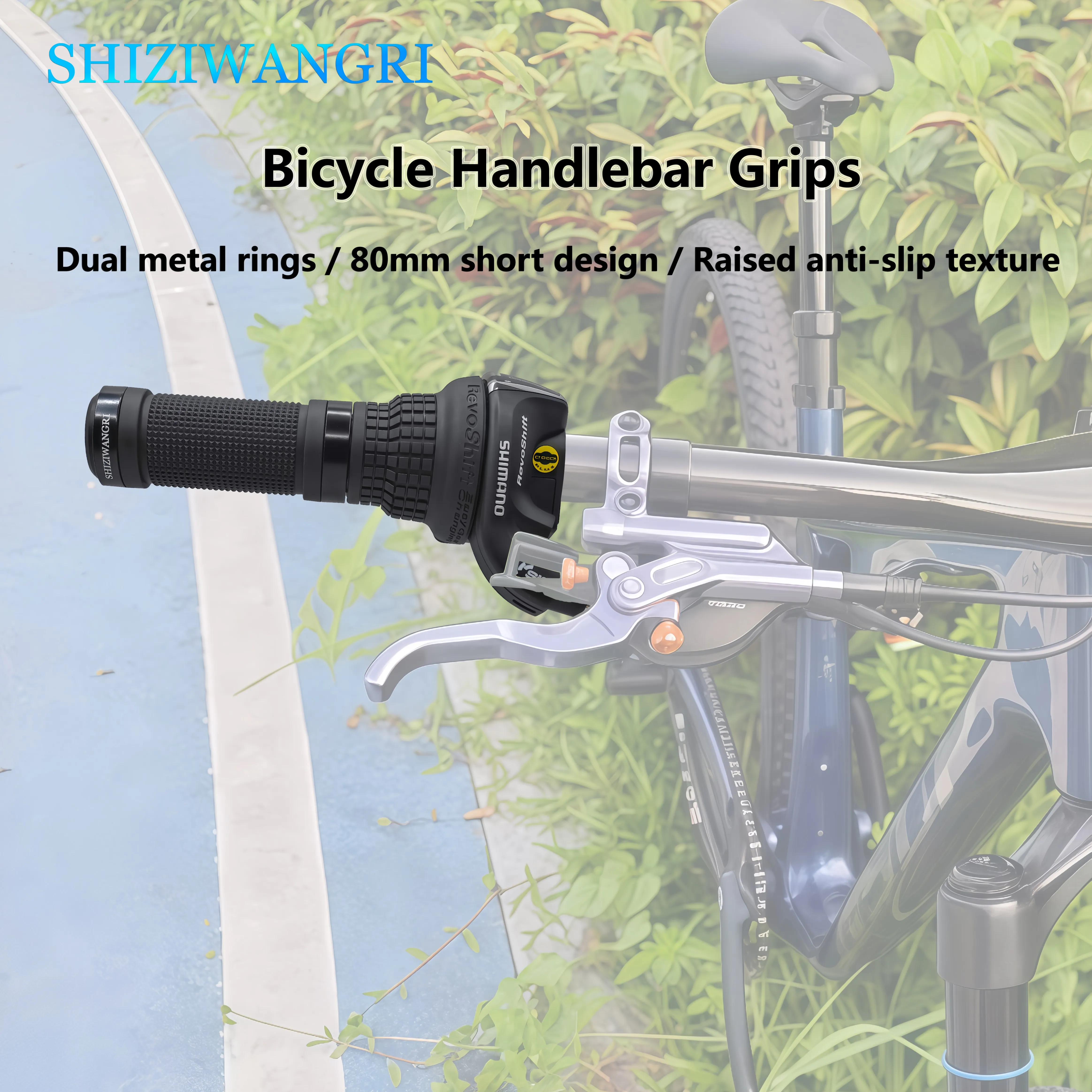 80mm/129mm Bicycle Grip Derailleur Bike Grip MTB Mountain Bike Long Short Rubber Soft Grip Folding Cycling Accessories