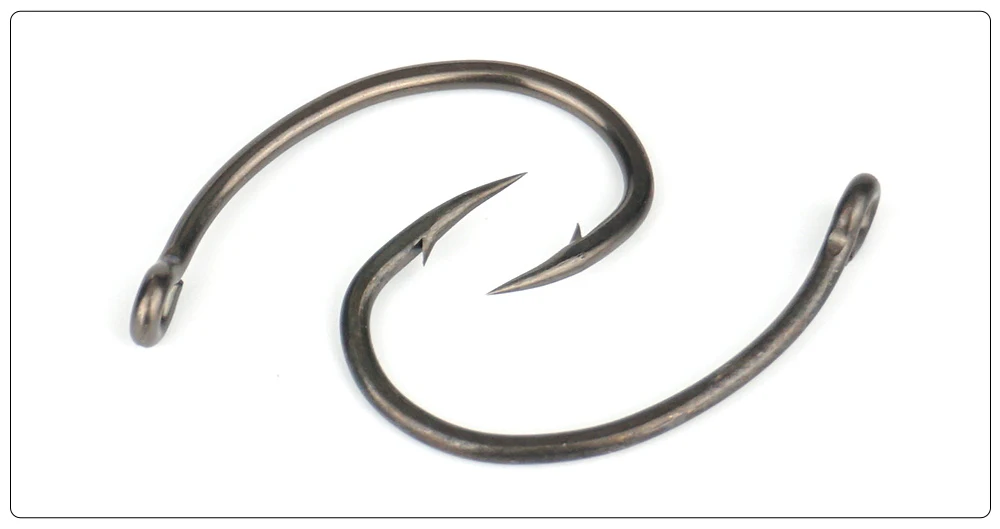 Hirisi 50/100pcs PTFE Coating Carp Fishing Hooks Steel Barbed Hooks In Box 8011 Fishing Accessories