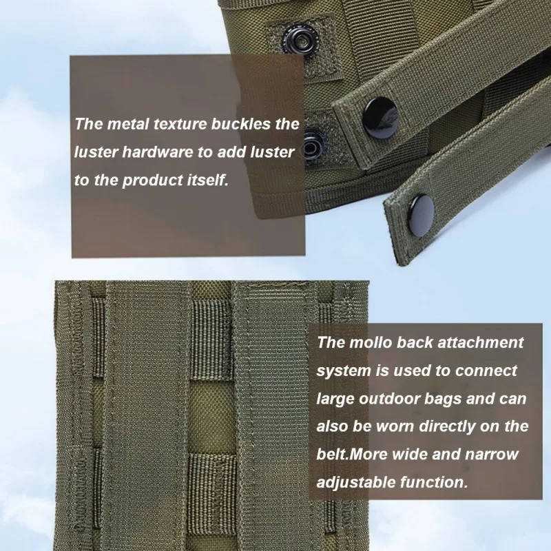 Outdoor Tactical Molle Utility Bag Waist Accessories Bag Durable Phone Belt Pouch