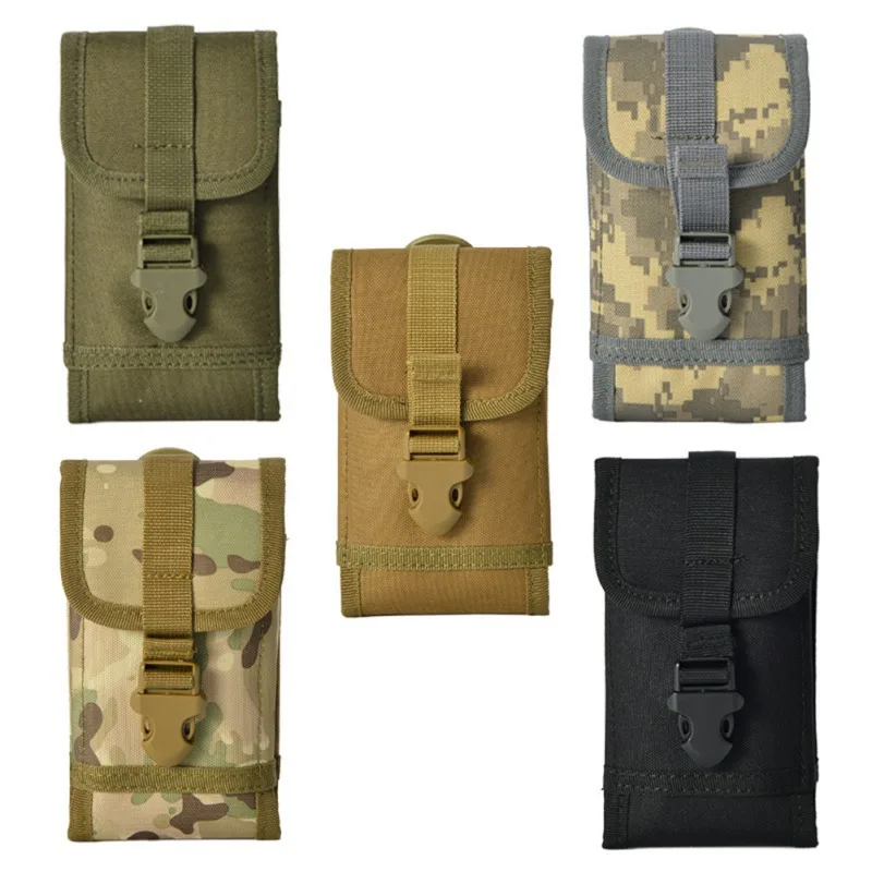 Outdoor Tactical Molle Utility Bag Waist Accessories Bag Durable Phone Belt Pouch