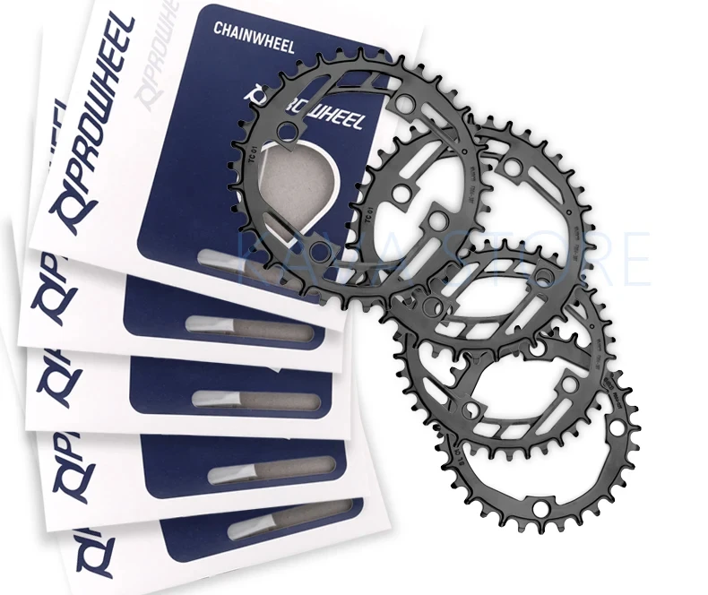 Prowheel Mountain Bike Round Sprocket 104BCD-32T 34T 36T 38T 40T Steel Plate Bike Chainring Compatible: 1X7/8/9/10/11/12 Speed