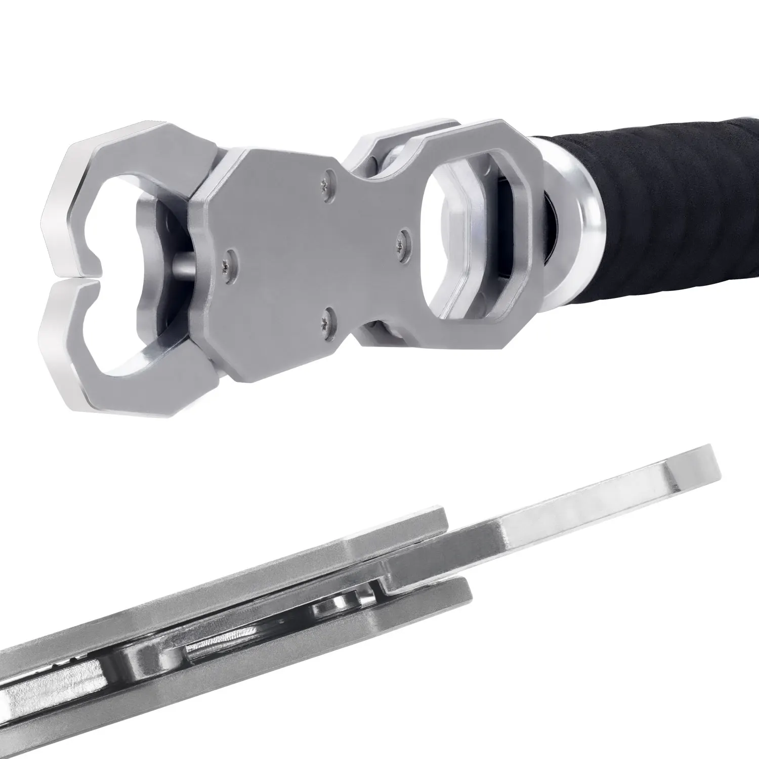 SAMOLLA Aluminum Alloy New Fishing Grip Pliers Accessories 18kg Spring scale 360 ° rotation Adjustable Grabber Tool Seawater