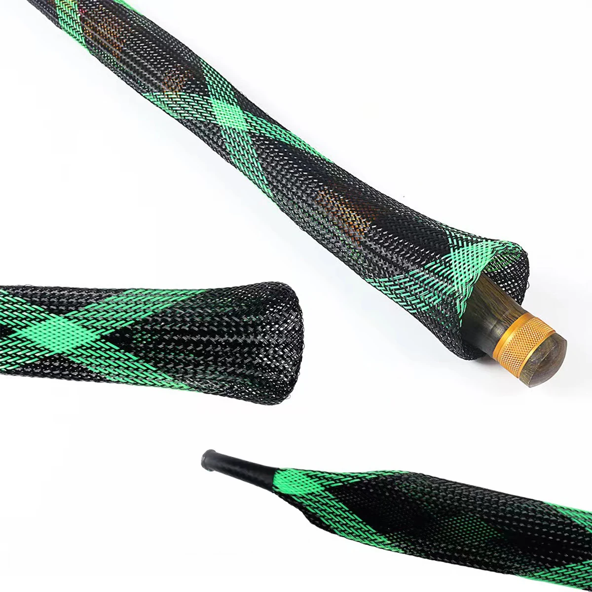 Fishing Rod Sock Fishing Rod Cover Fishing Rod Braided Net Protector Fishing Tool For Spinning Rods, Casting Rods, Ice Rods