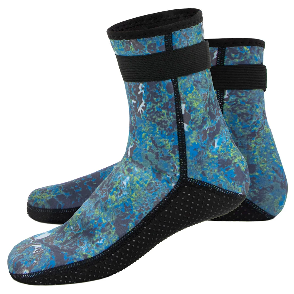 3mm Camouflage Diving Socks Neoprene Anti-Slip Water Socks Keep Warm Sand Socks Water Sport Swimming Surfing Diving Snorkeling