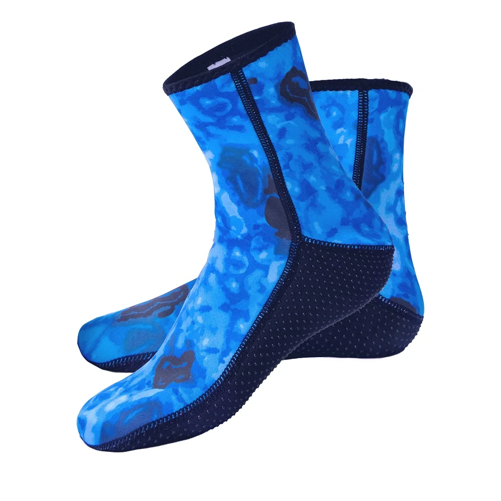 3mm Camouflage Diving Socks Neoprene Anti-Slip Water Socks Keep Warm Sand Socks Water Sport Swimming Surfing Diving Snorkeling