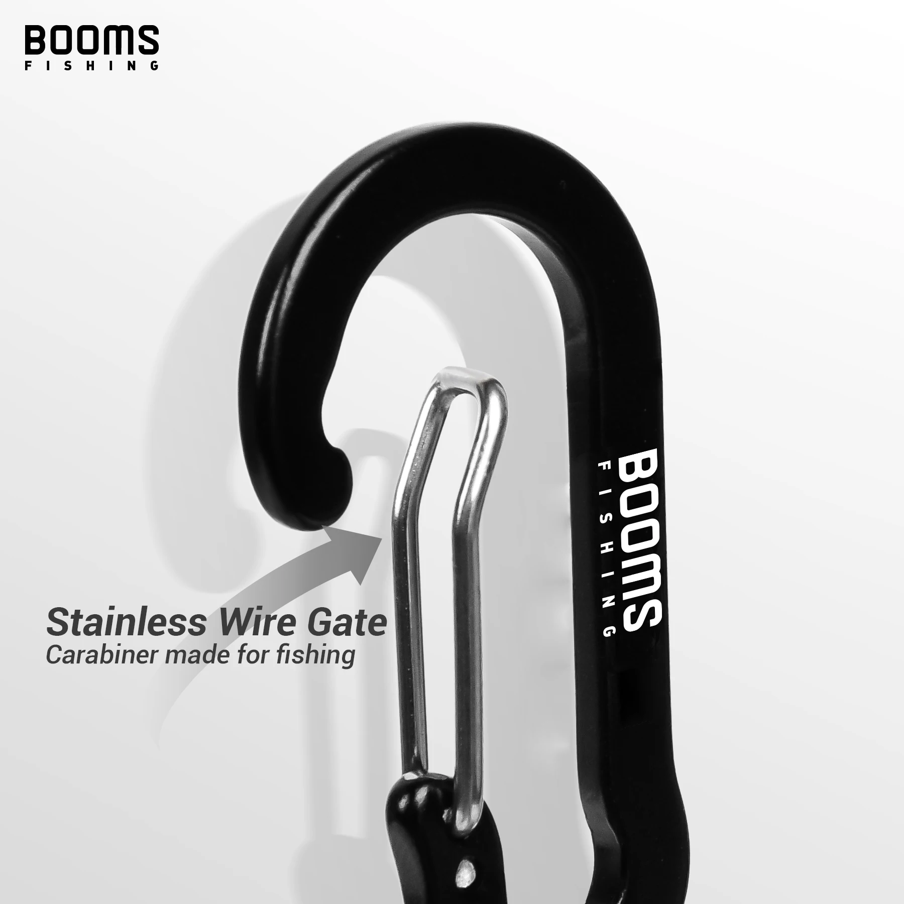 Booms Fishing Magnetic Net Release Holder With Coiled Lanyard Fly Fishing Tool Strong Magnet Carabine Anti-Drop Rope Accessories