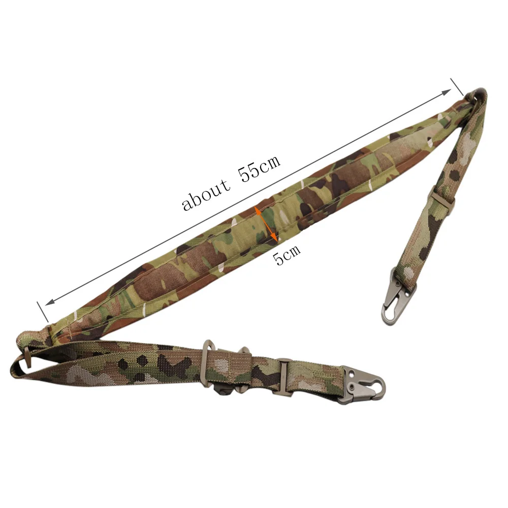 Tactical Rifle Sling 2 Point Combat Modular Strap Slingster Quick Adjustable Pull Hunting GUN Accessories