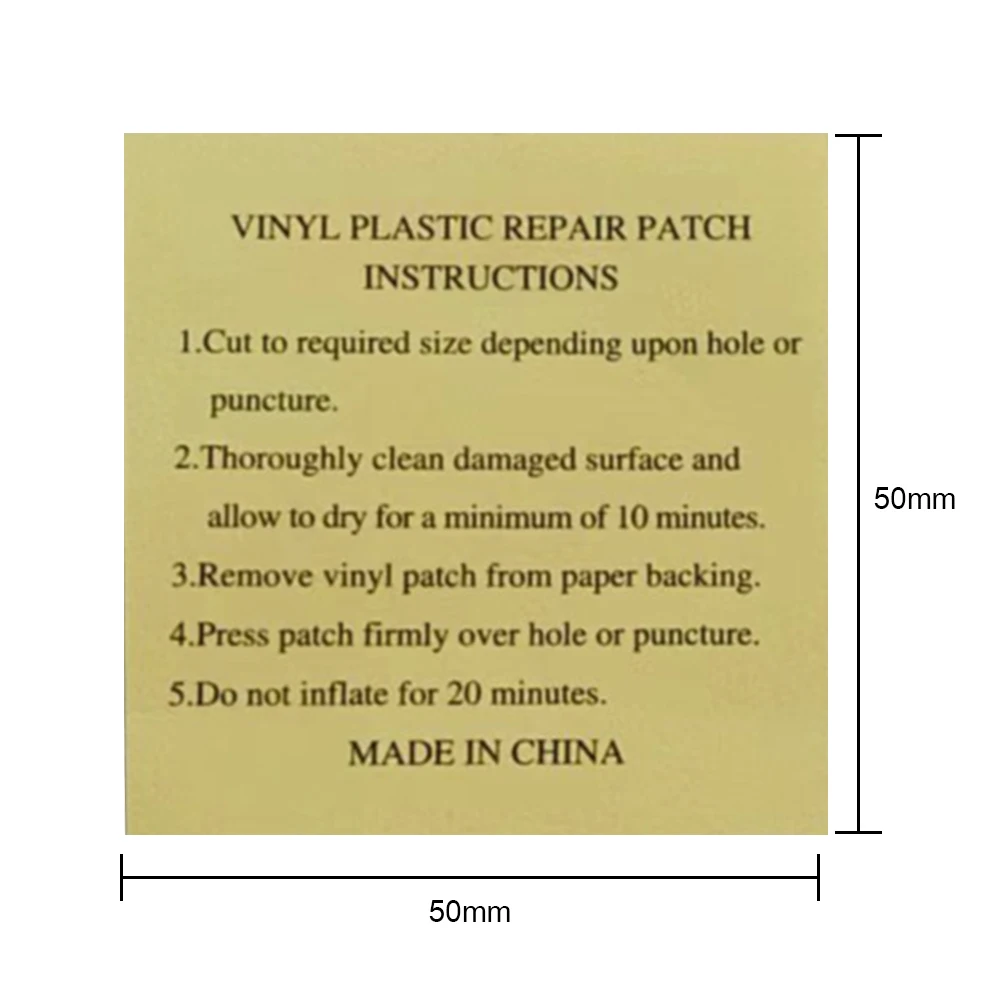 10-100pcs Pool Liner Repair Kit Underwater Repair Kit Sturdy Waterproof Air Mattress Patch Self Adhesive Pvc Inflatable Repair P
