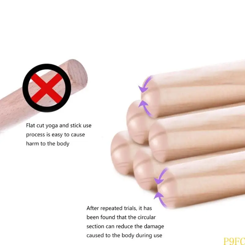Wood Yoga Training Stick Correct Postures Exercise Stick Postures Corrector Open Shoulder Stick Back Straightener