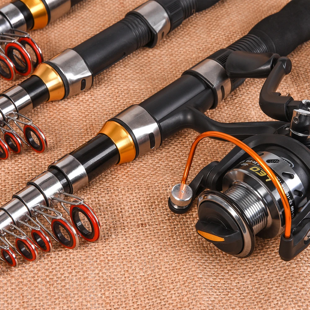 Ultra Short Mini Ice Fishing Rod Telescopic 1M-2.3M Pocket Travel Pole for Lure Fish in Saltwater Freshwater Winter