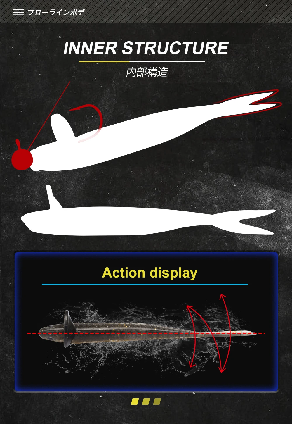 D1 Fishing NEW 120mm 7.5g Dep Frilled Shad Soft Bait With Tail Lip Freshwater Lure Artificial Rolling Action For Bass Perch