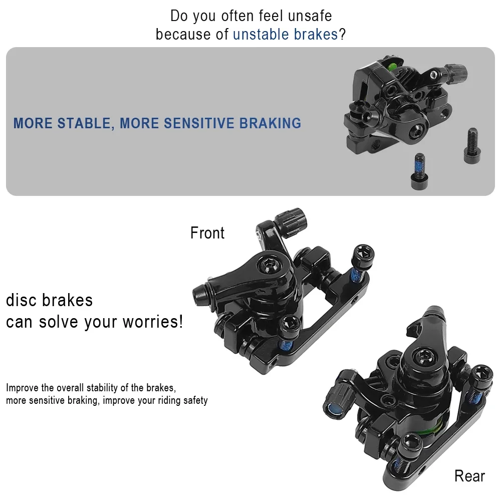 Electric Scooter Front Rear Disc Brake for Kugoo KuKirin G2 Pro G2 Max Kickscooter Disc Brake Caliper Brakes Base Accessories