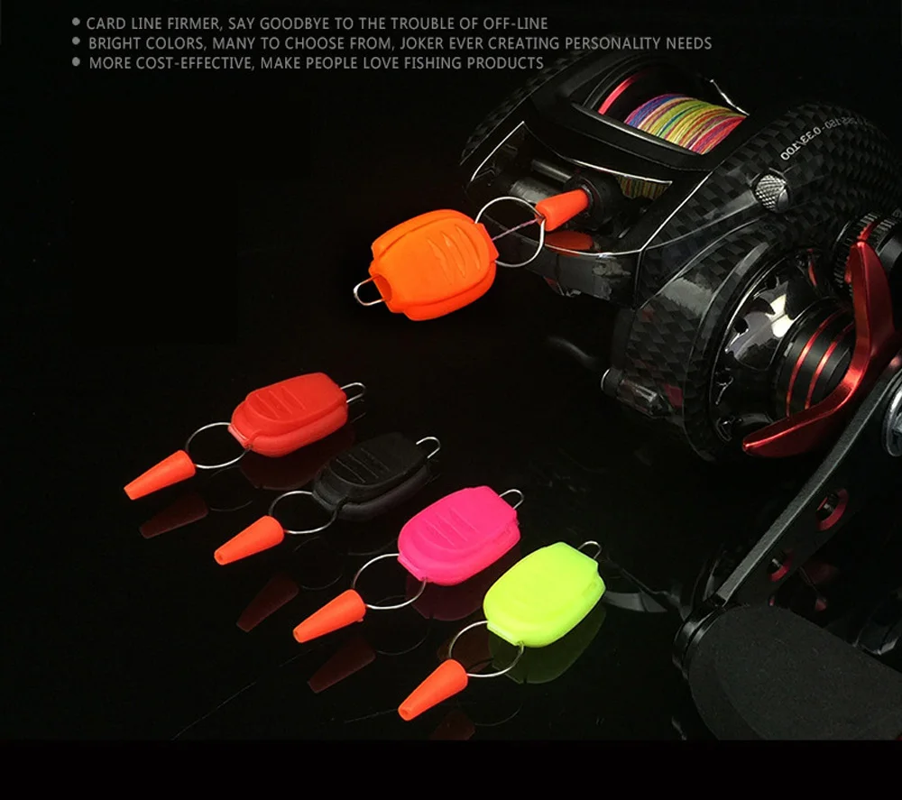10pcs/bag Upgrade Fishing Line Stopper Buckle Clip Keeper Baitcasting Drum Reel Card Line Device Fishing Tackle Accessories Tool