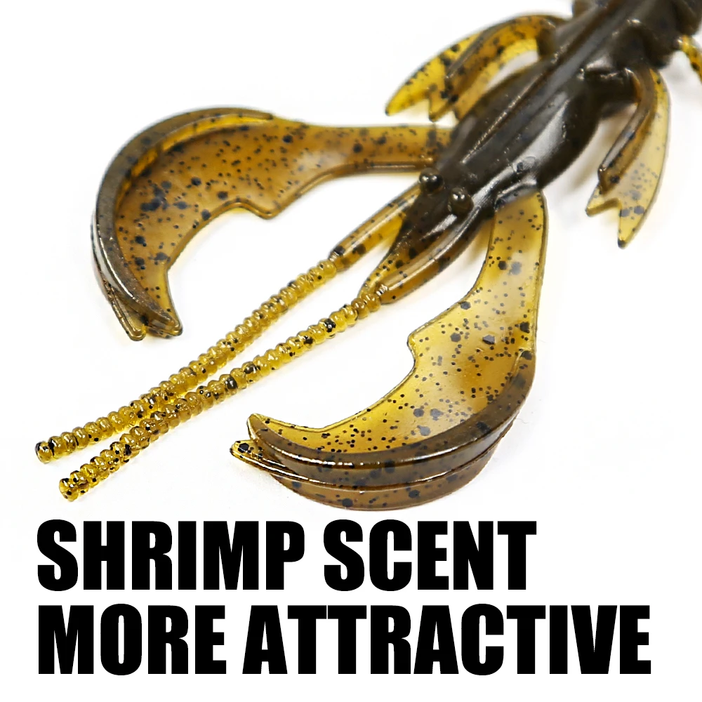 PEAK 51mm/63mm Floating Crazy Lures Soft Lure Fishing Lures shrimp Lobster Soft Plastic Lure Fishing Lures