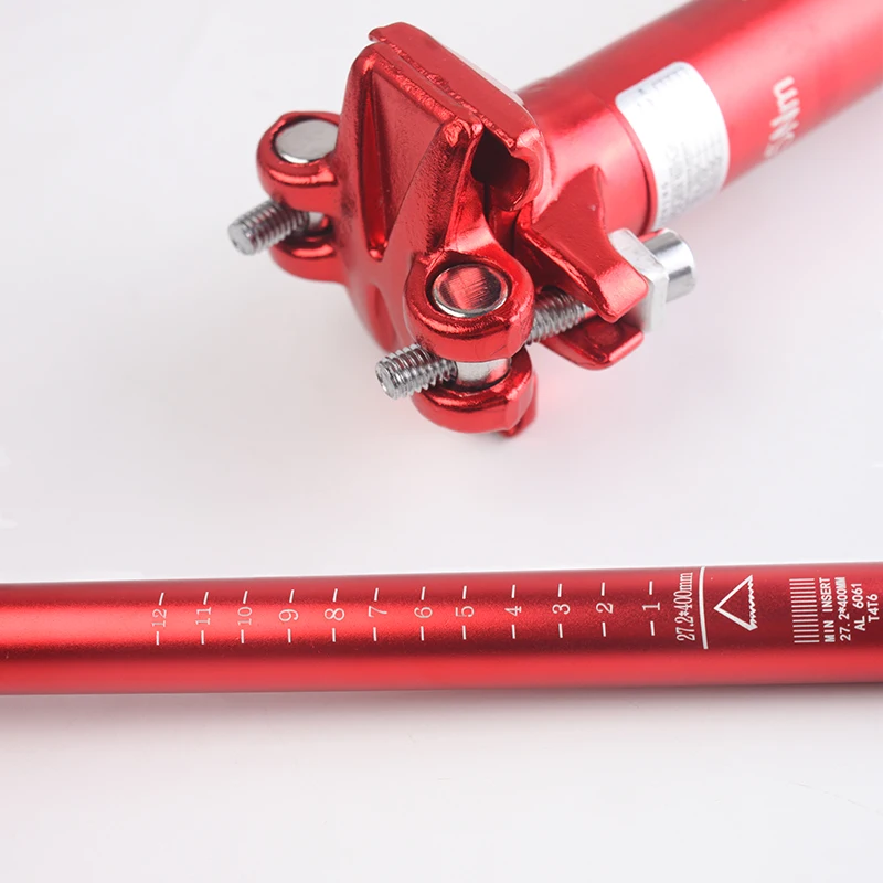 BUCKLOS 350/400mm Bicycle Seatpost 27.2/30.8/31.6mm Bike Seat Tube Aluminum Alloy Road MTB Saddle Post Durable Bike Saddle Tube