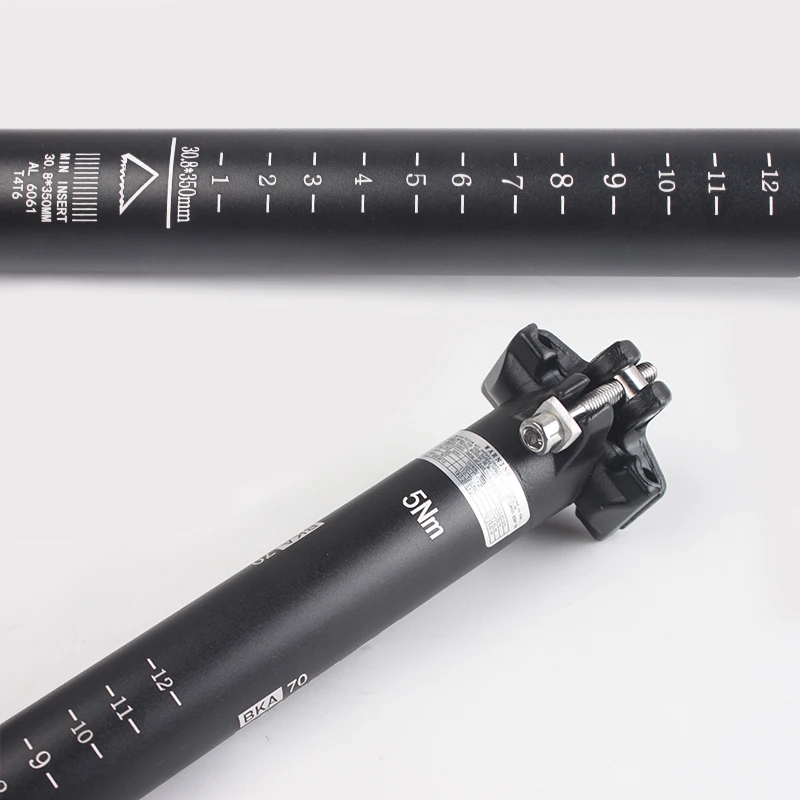 BUCKLOS 350/400mm Bicycle Seatpost 27.2/30.8/31.6mm Bike Seat Tube Aluminum Alloy Road MTB Saddle Post Durable Bike Saddle Tube
