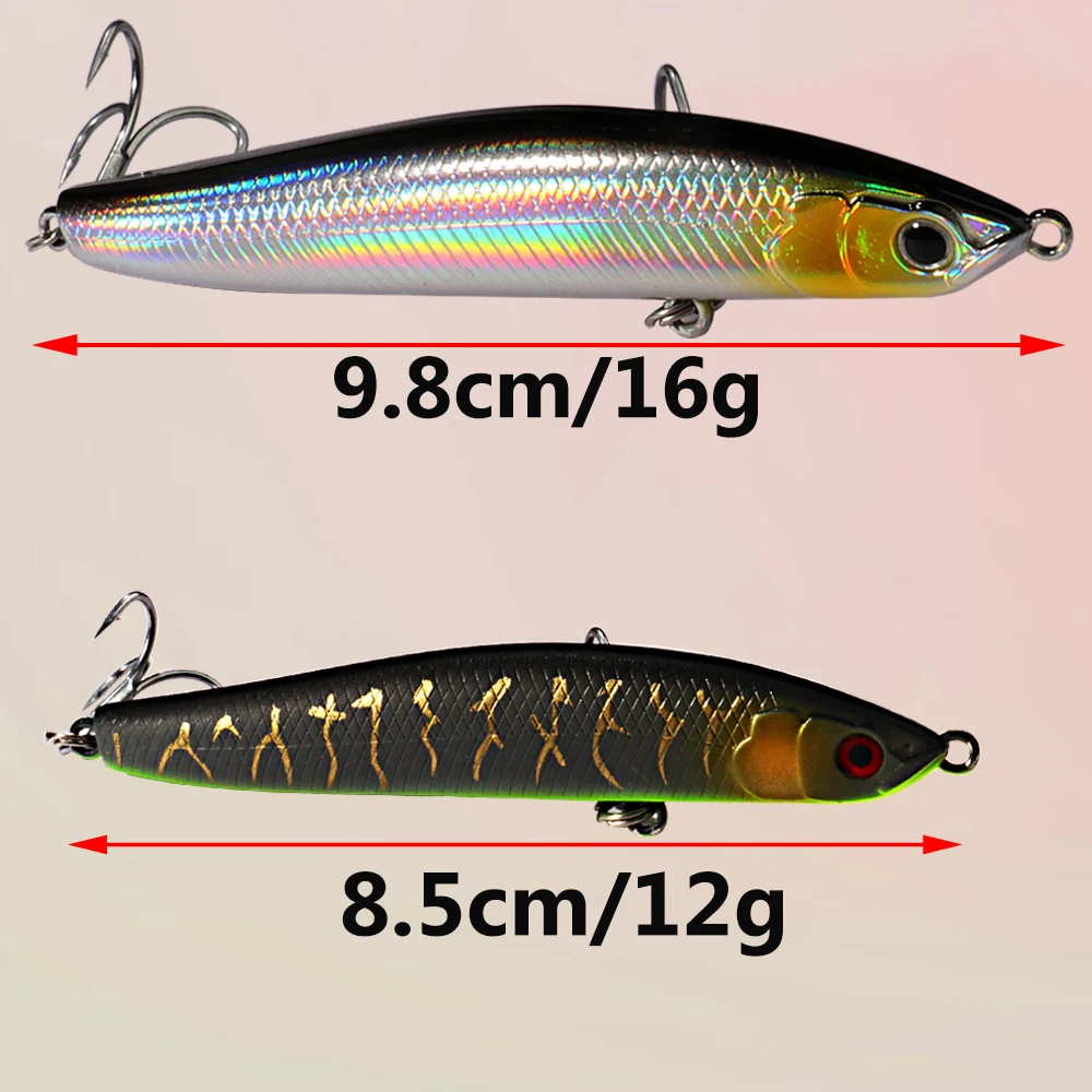 Sinking Pencil Bait 16g 9.8cm 12g 8.5cm Wobbler Weight Transfer System Popper Pesca Swimbait Cast Minnow Tackle Fishing Lure