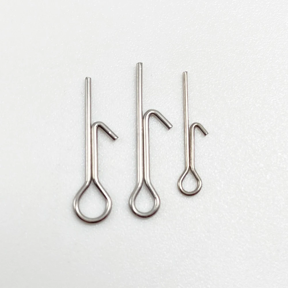 10/30/50Pcs Fishing Bait Stinger Spike Hook Soft Lure Bait Fixed Connecting Pins Needle Swivel Carp Fishing Tackle Accessories