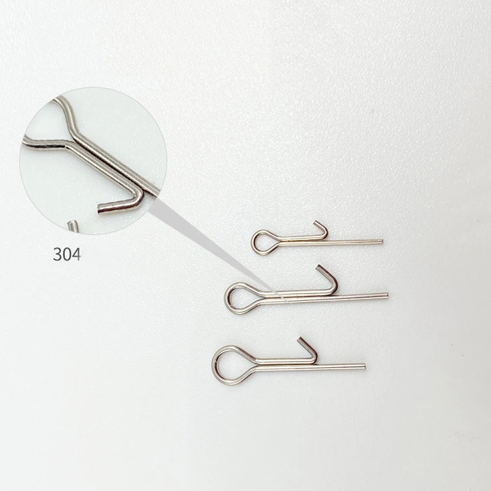 10/30/50Pcs Fishing Bait Stinger Spike Hook Soft Lure Bait Fixed Connecting Pins Needle Swivel Carp Fishing Tackle Accessories