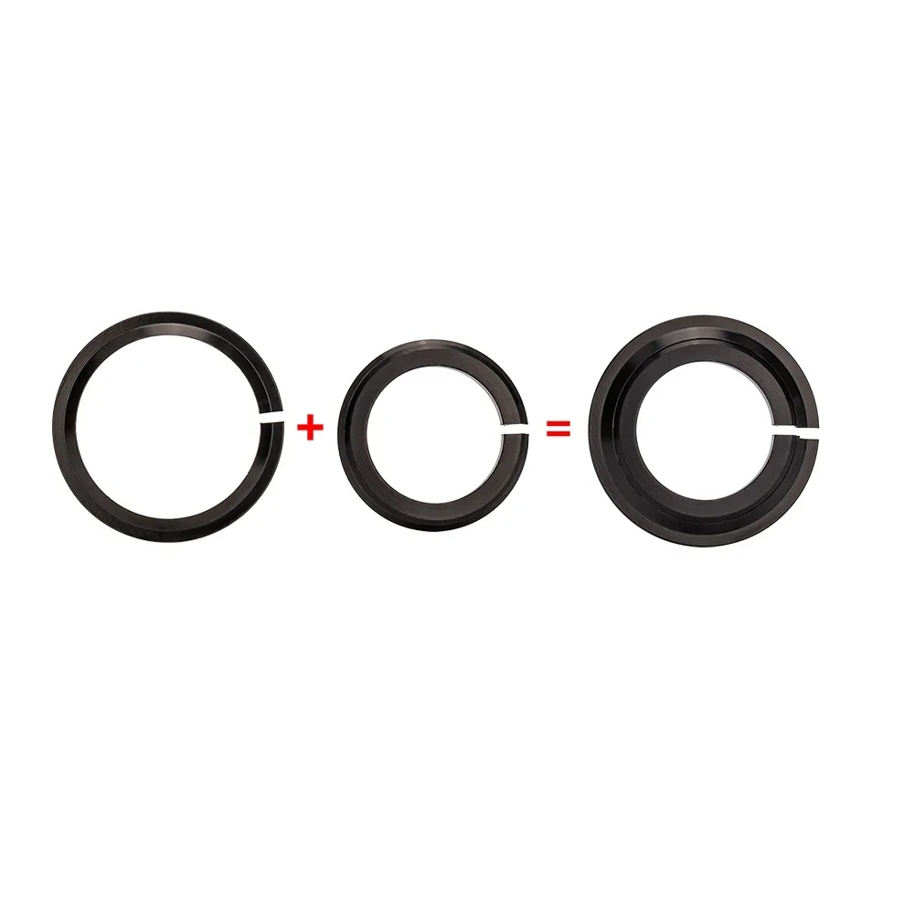 ZTTO 1.5inch Bike Headset Washer Bicycle 1 1/8 Headset Base Spacer Crown Race 28.6mm 39.8mm Tapered Fork Straight Fork 45 degree